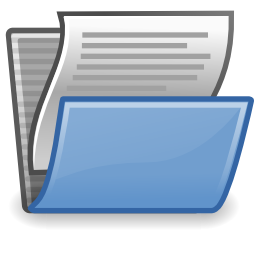 Download free sheet document folder open icon